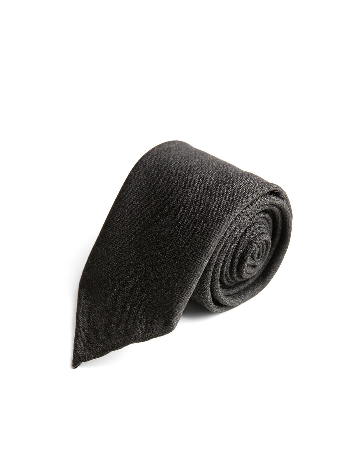 Slips Untipped Ull Mörkgrå