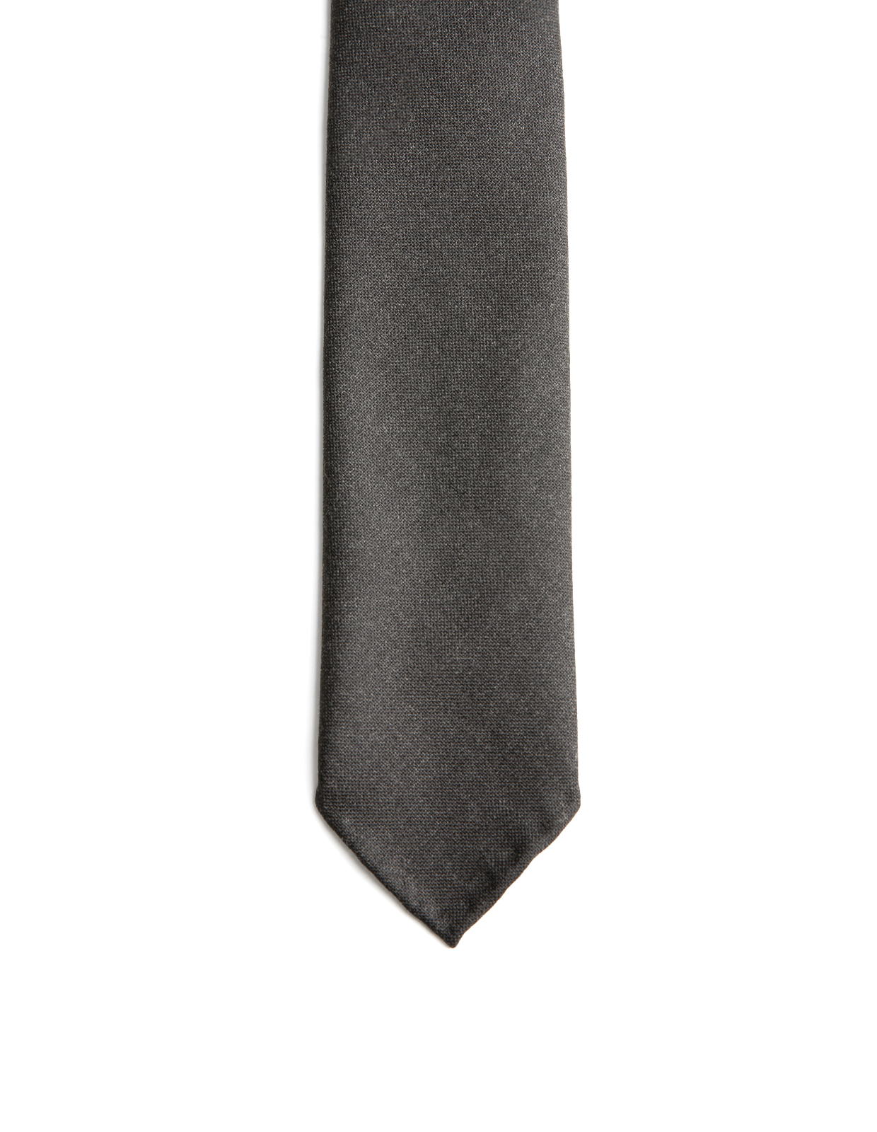 Slips Untipped Ull Mörkgrå