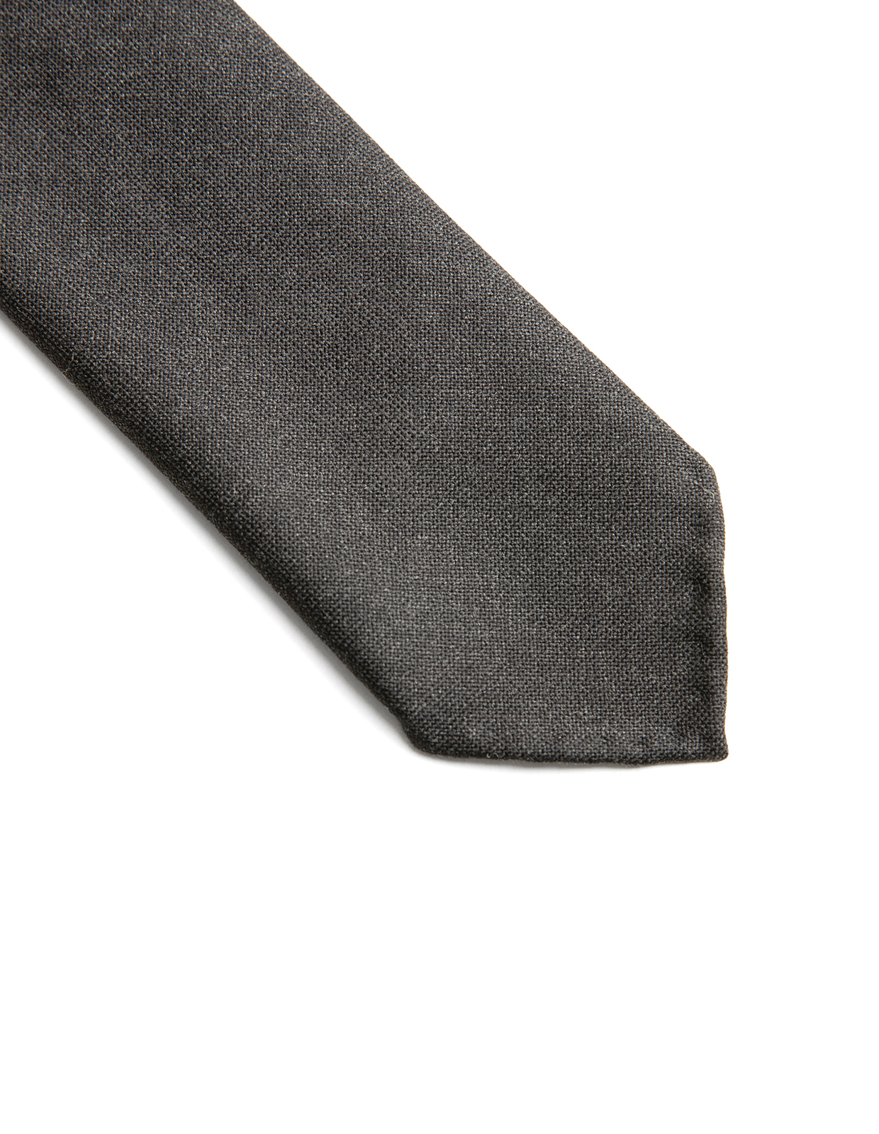 Slips Untipped Ull Mörkgrå