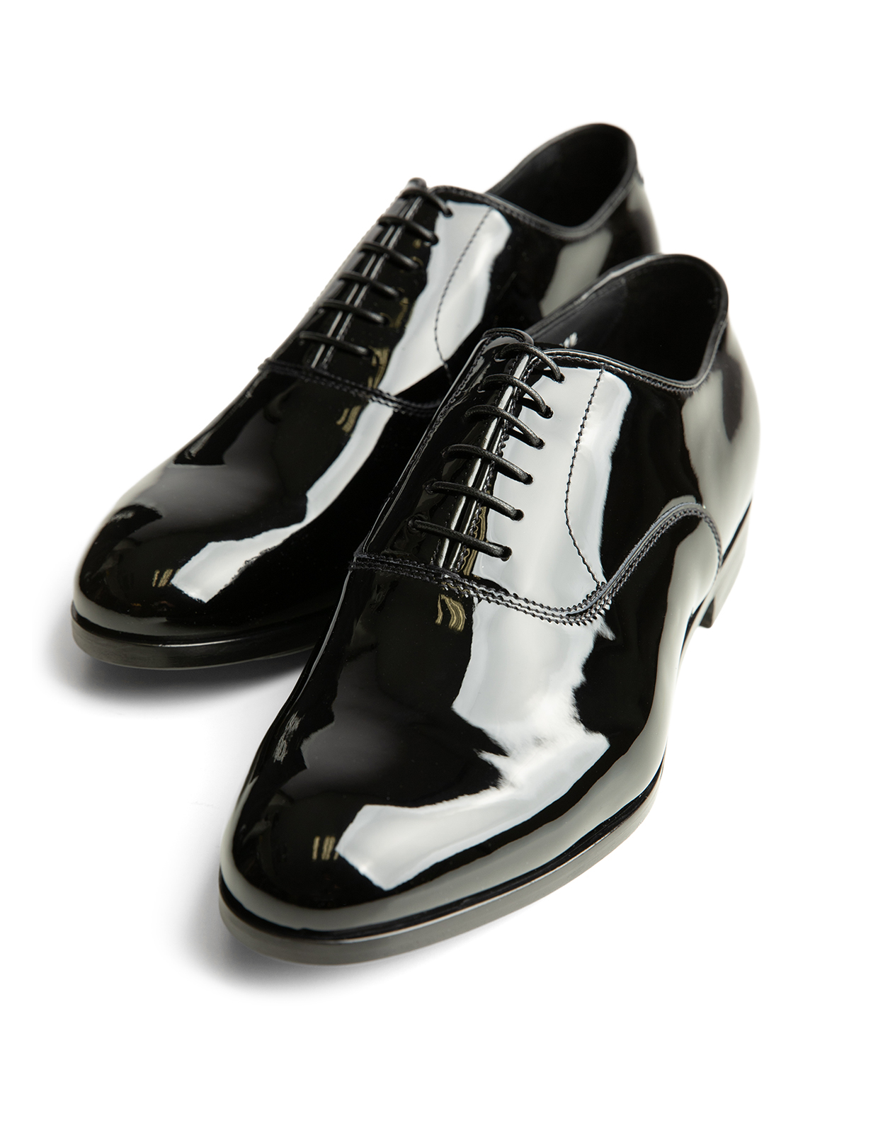 Lackskor Skinn Svart Lack 41.5