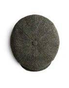 Hatteras Keps Harris Tweed Fiskben Olivgrön