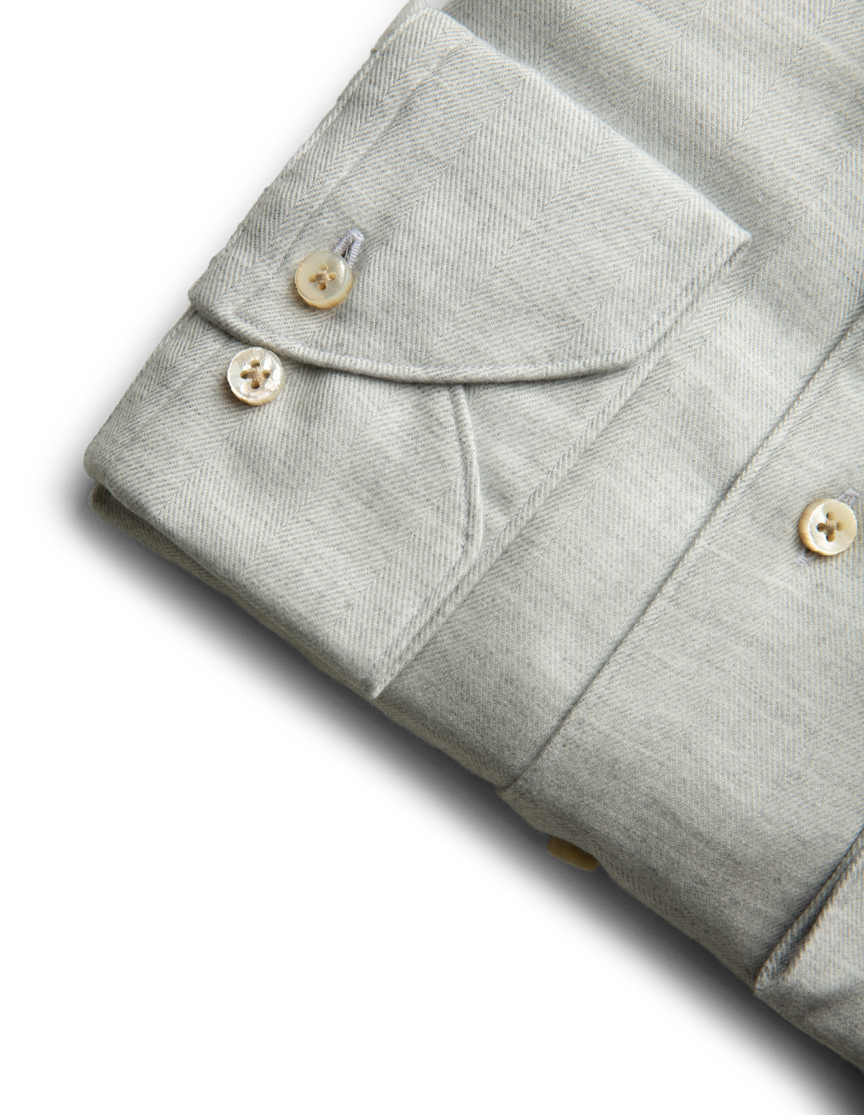 1899 Slim Skjorta Flanell Ljusgrå 44