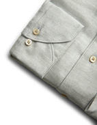 1899 Slim Skjorta Flanell Ljusgrå 44