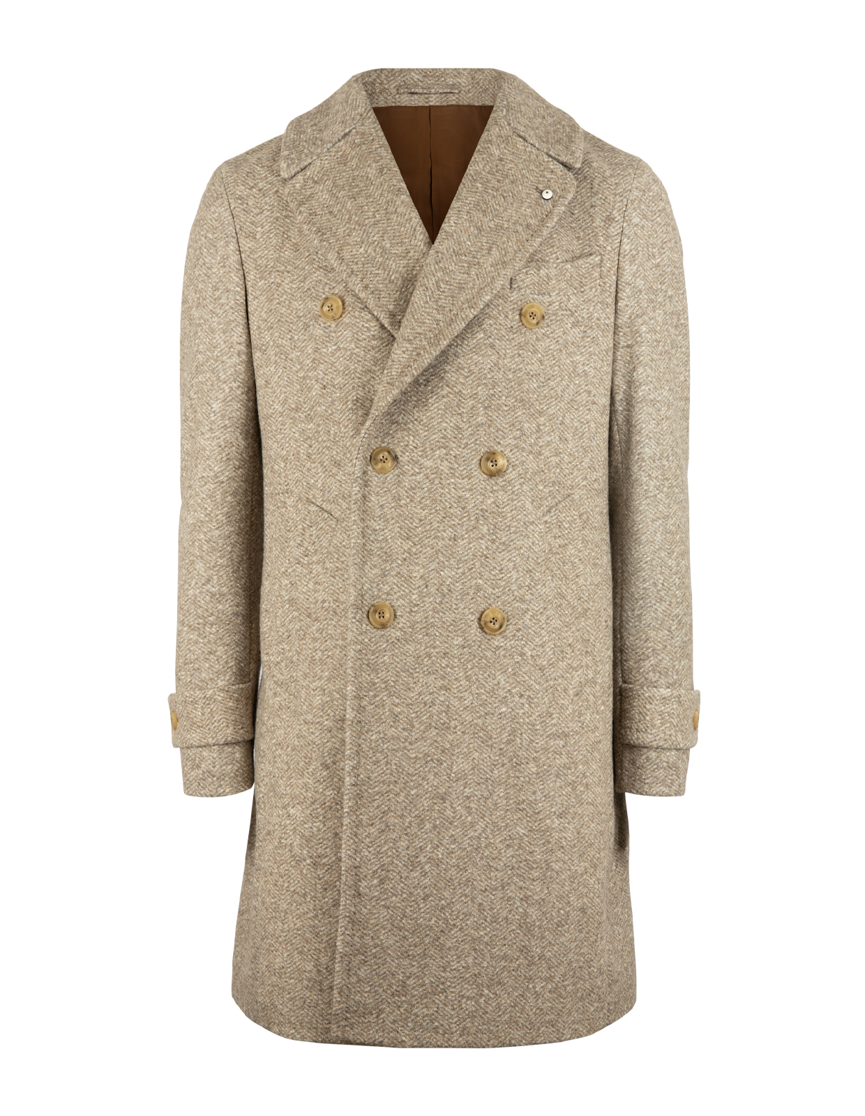 Polo Coat Rock Dubbelknäppt Gråbeige