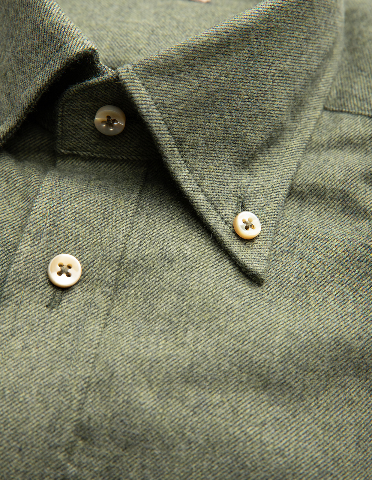 Regular Skjorta Flanell Bomull Skogsgrön 3XL