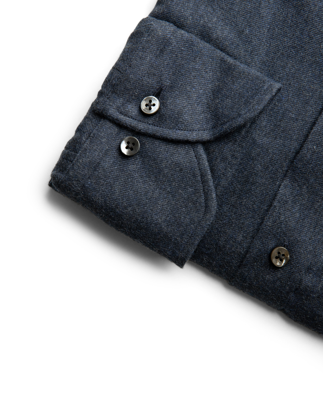 Regular Skjorta Flanell Bomull Mörk Denimblå XL