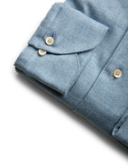 Regular Skjorta Flanell Bomull Ljusblå