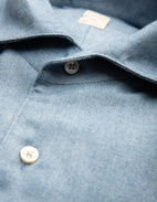 Regular Skjorta Flanell Bomull Ljusblå