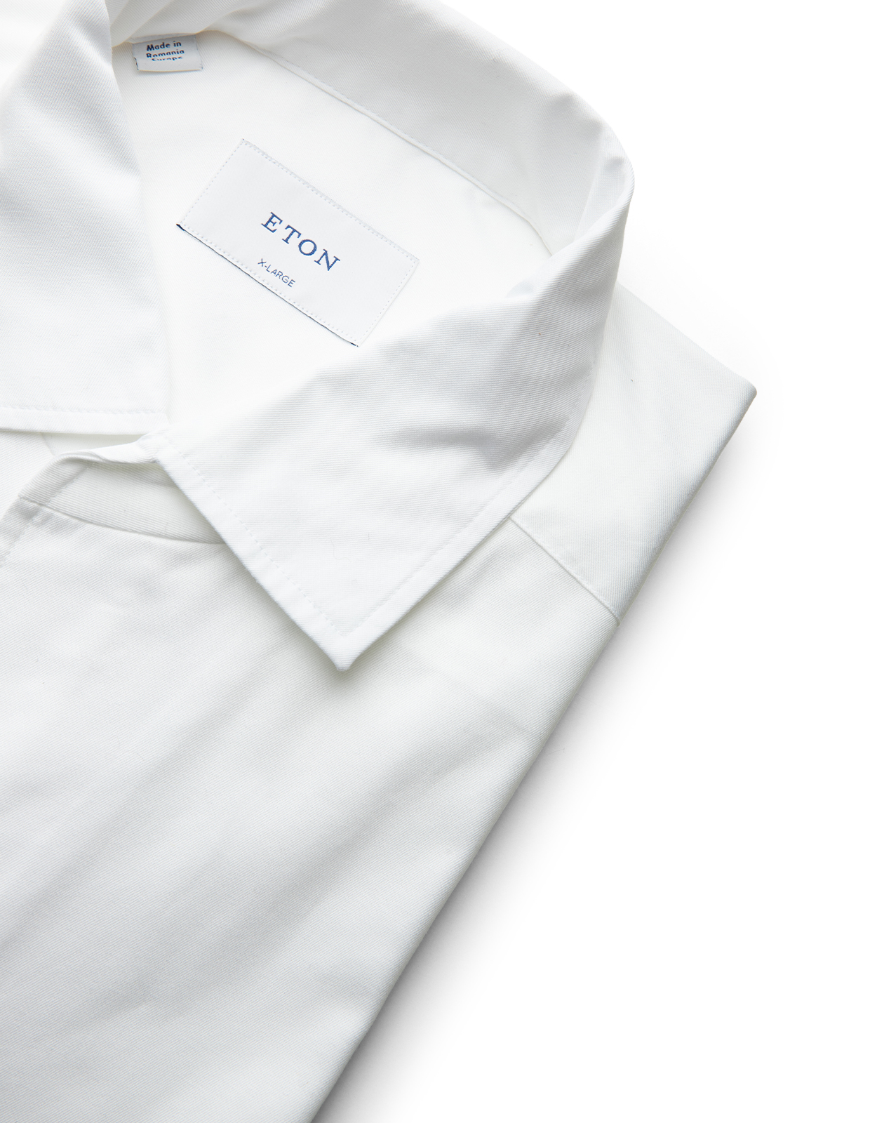 Casual Fit Skjorta Bomull Tvättad Vit M