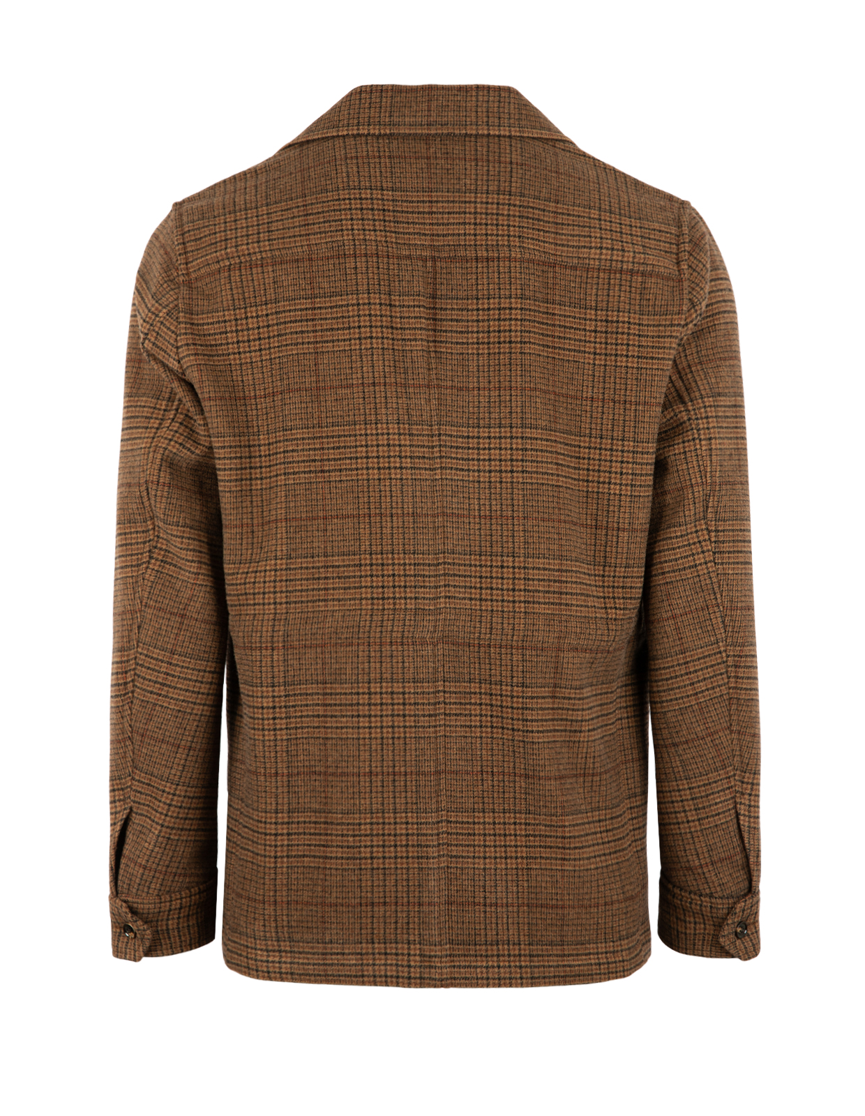 Overshirt Ullblandning Rutig Brun