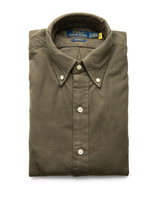 Custom Fit Skjorta Bomull Mörkgrön