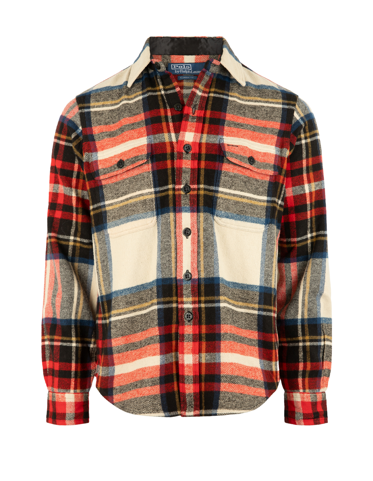 Flannel Sport Shirt Röd/Off White