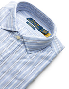 Custom Fit Skjorta Oxford Randig Blå