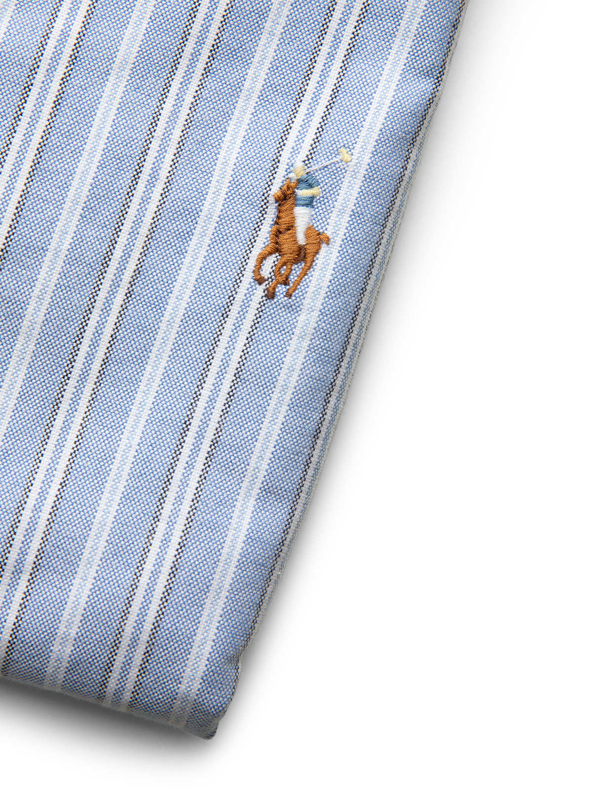 Custom Fit Skjorta Oxford Randig Blå