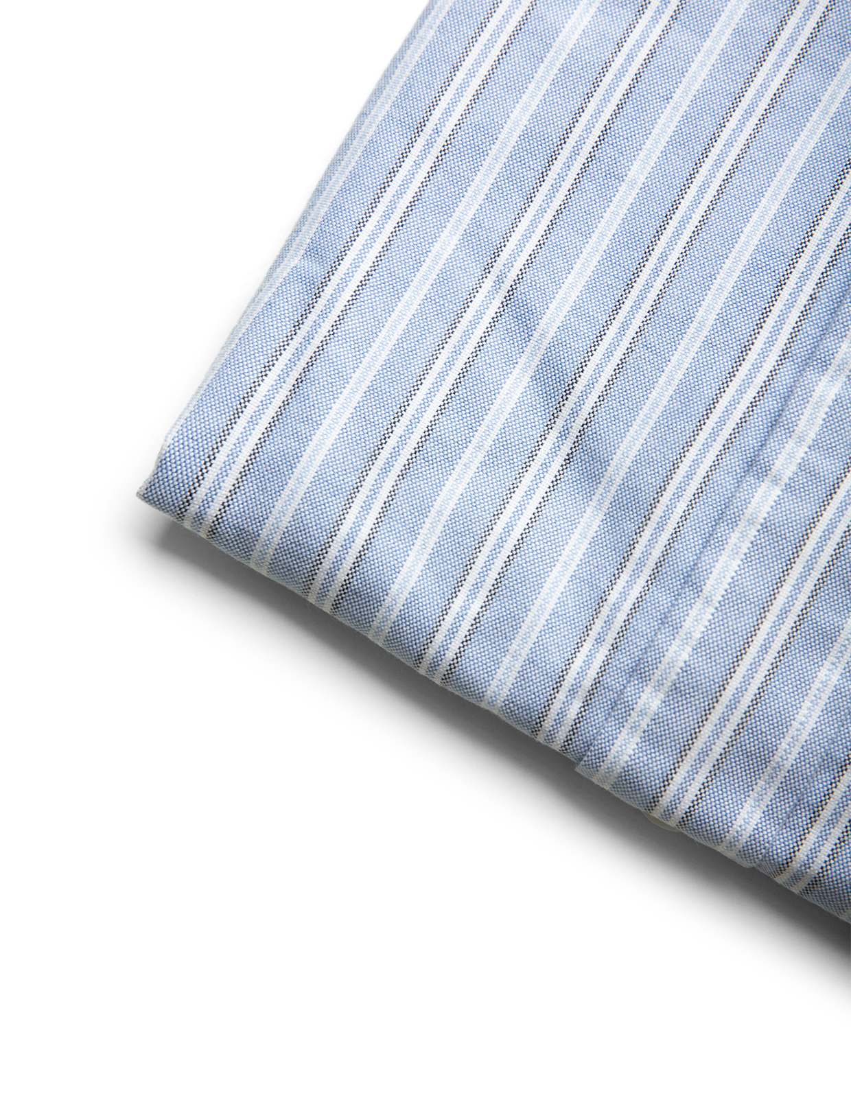 Custom Fit Skjorta Oxford Randig Blå