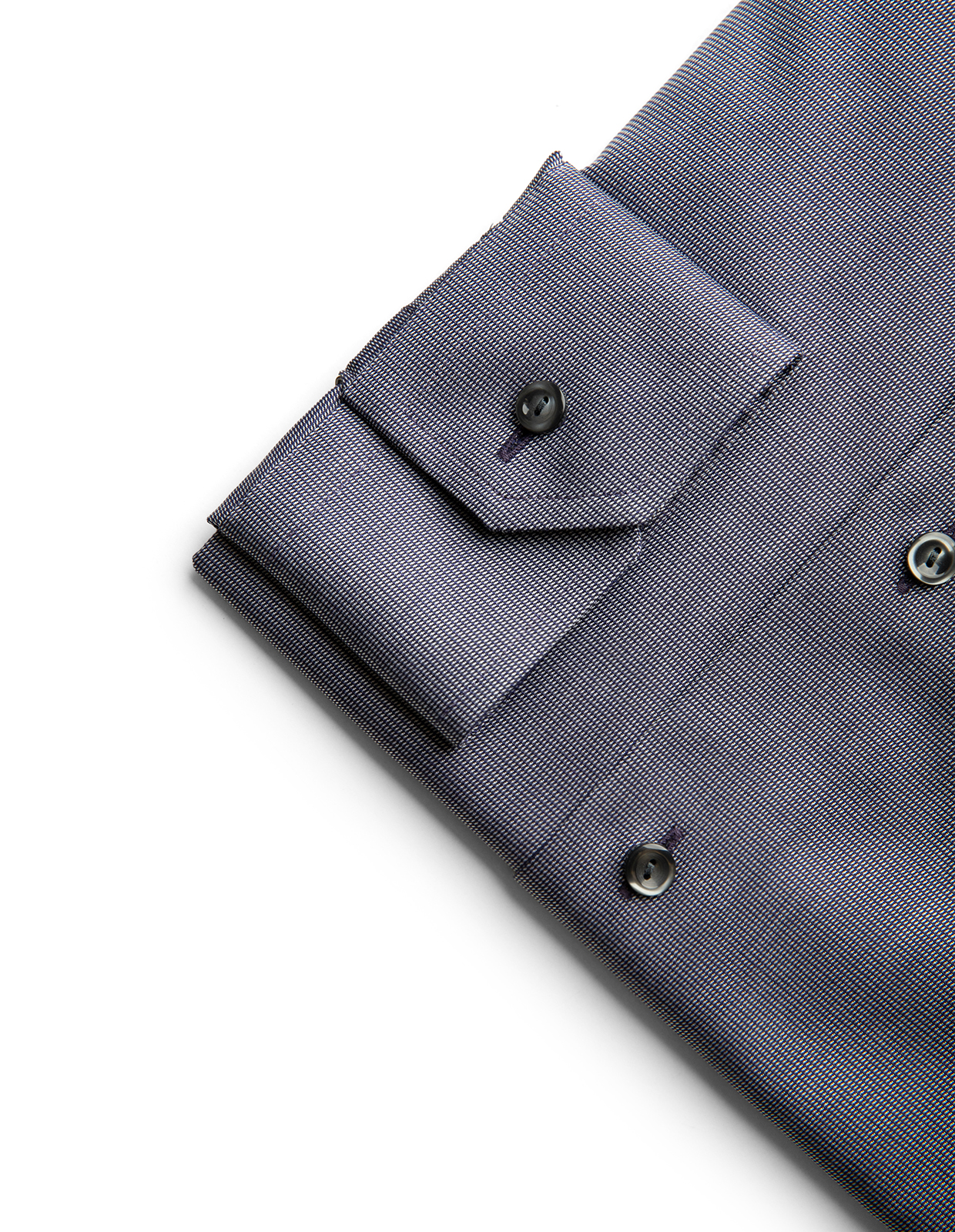Slim Fit Skjorta Semi Solid Twill Marinblå