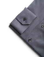 Slim Fit Skjorta Semi Solid Twill Marinblå