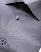 Slim Fit Skjorta Semi Solid Twill Marinblå
