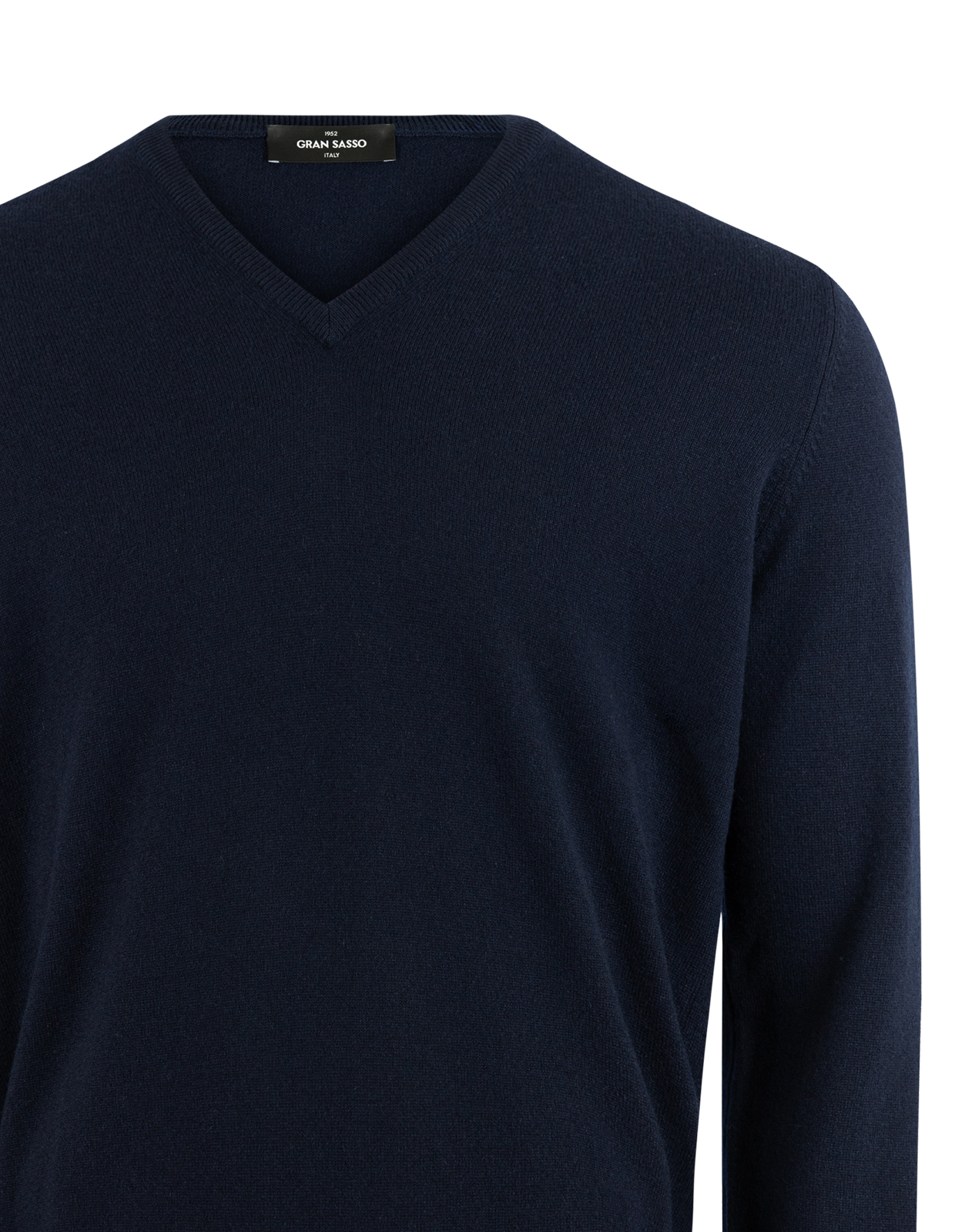 Tröja V-ringad Cashmere Navy 58