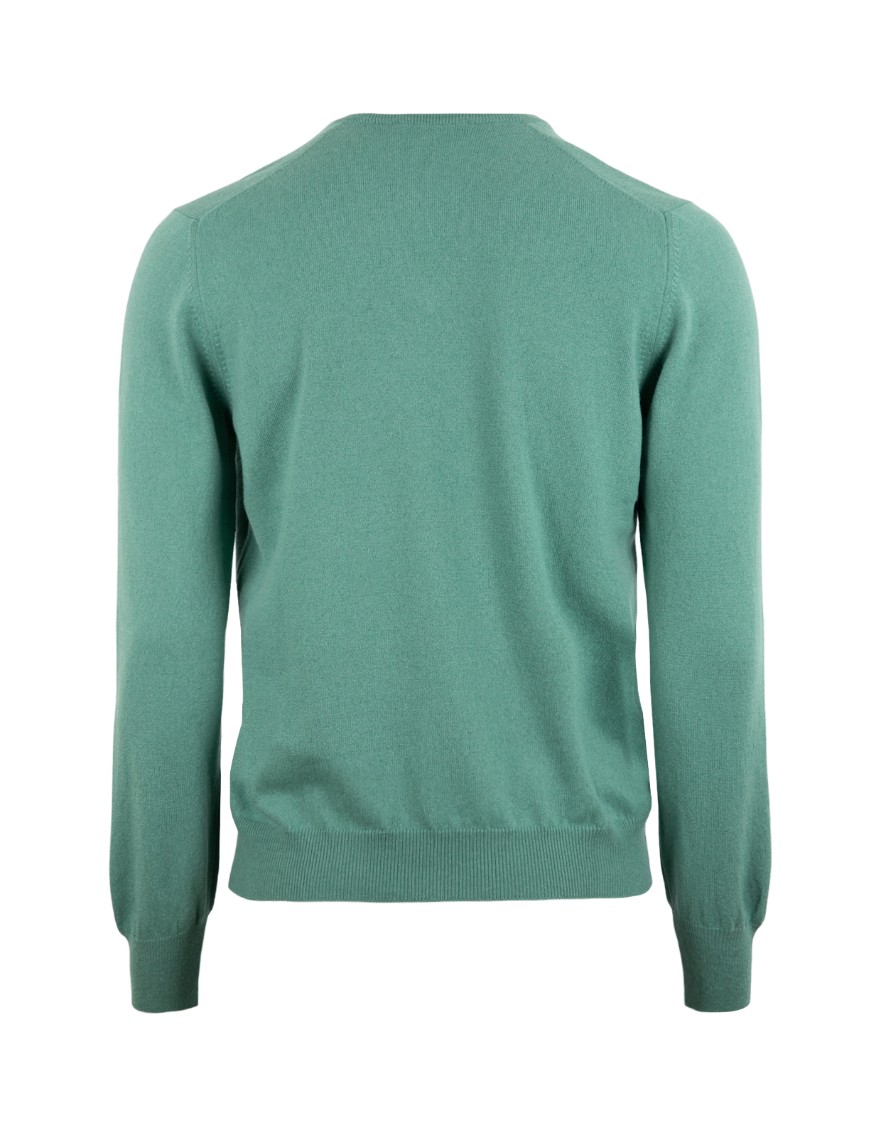 Tröja V-ringad Cashmere Mossgrön