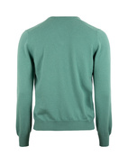 Tröja V-ringad Cashmere Mossgrön 48