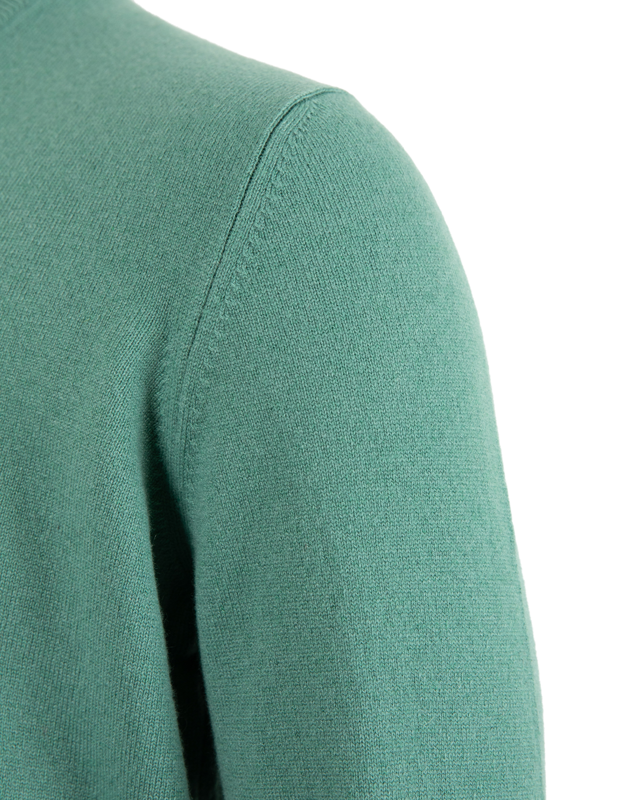 Tröja V-ringad Cashmere Mossgrön 48