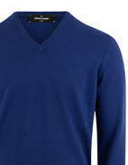 Tröja V-ringad Cashmere Marinblå 48