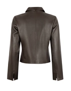 Storm Skinnjacka Mörkbrun 34