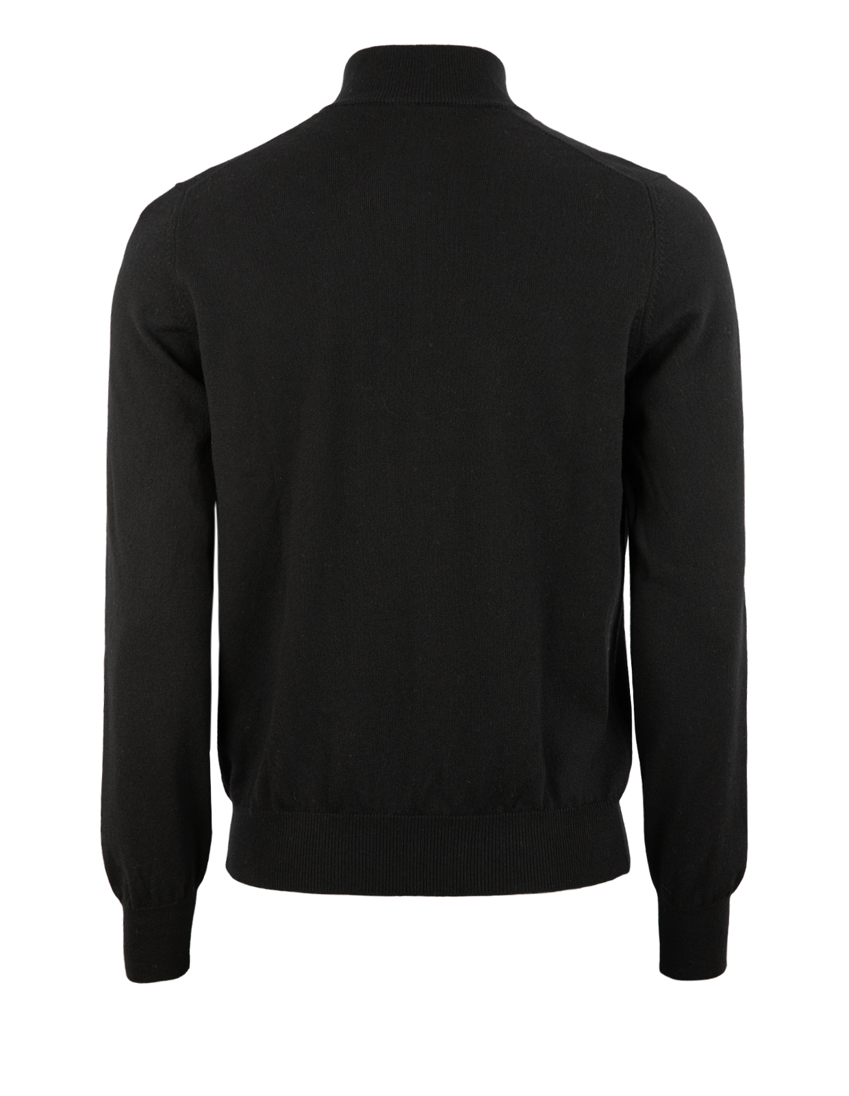 Tröja Zip Cashmere Svart