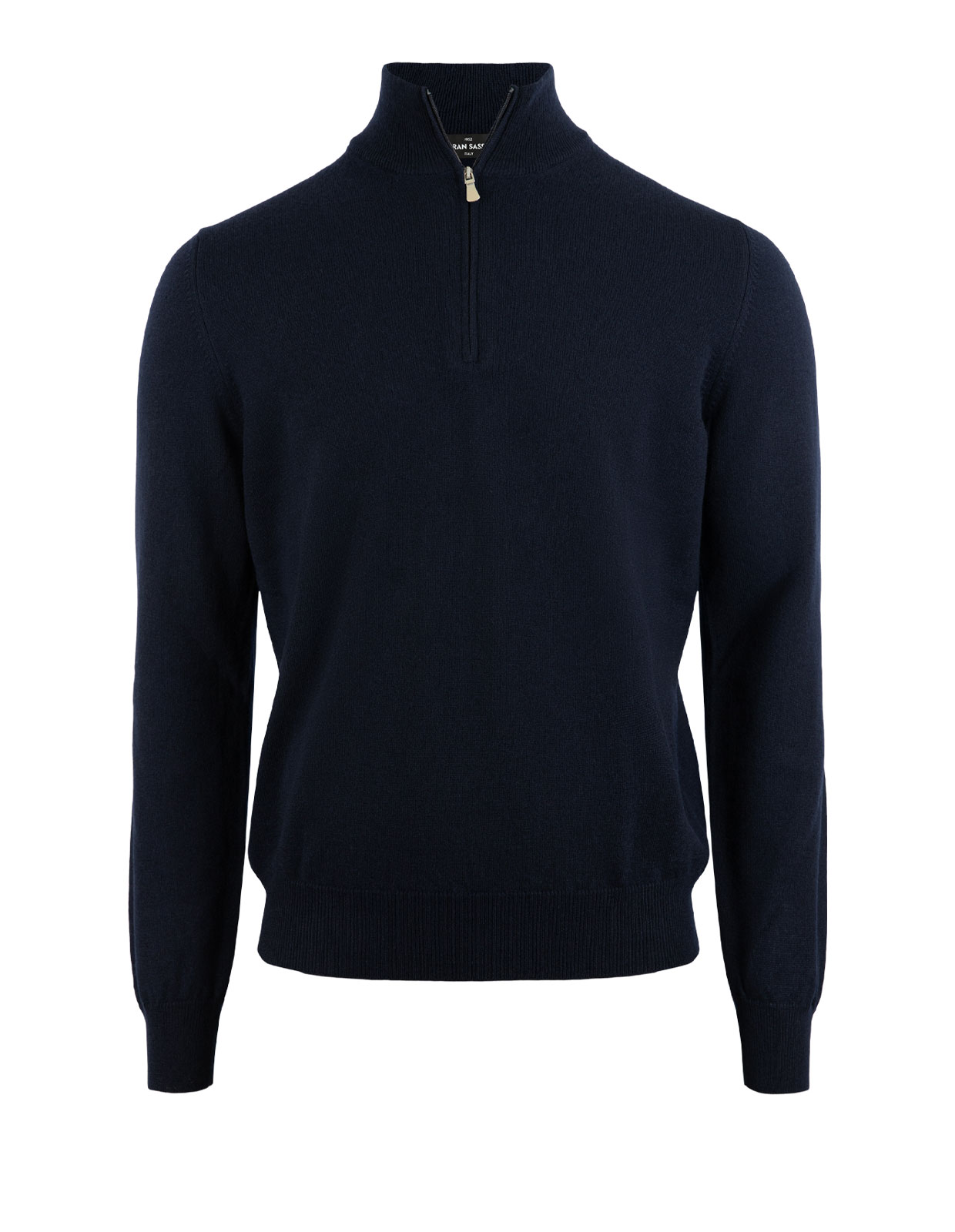 Tröja Zip Cashmere Navy