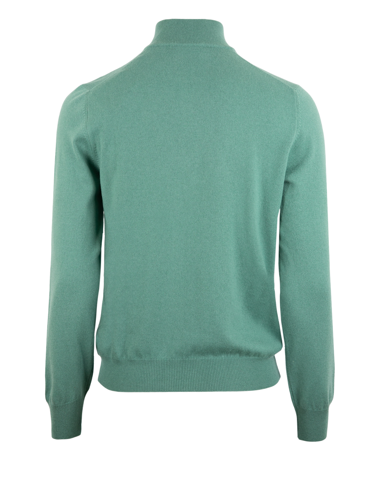 Tröja Zip Cashmere Mossgrön