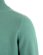 Tröja Zip Cashmere Mossgrön 54
