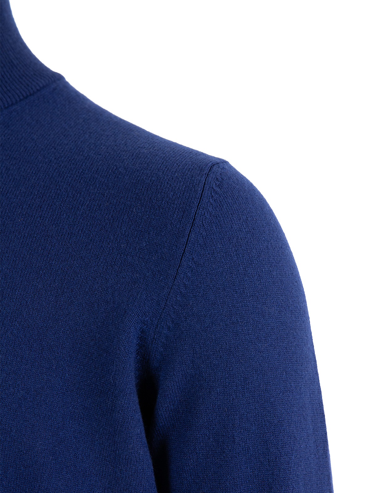 Tröja Zip Cashmere Marinblå 48