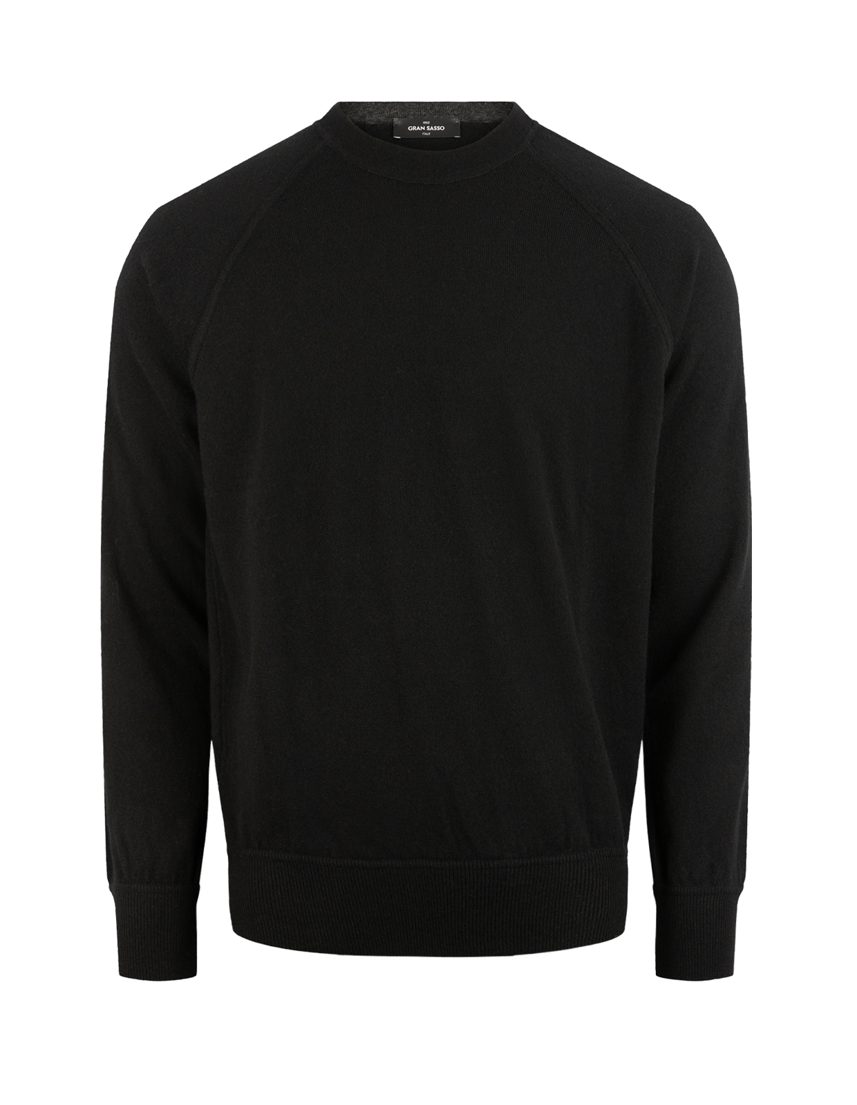 Tröja Rundhals Raglan Cashmere Svart