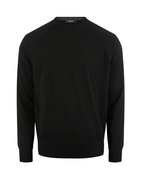 Tröja Rundhals Raglan Cashmere Svart 52