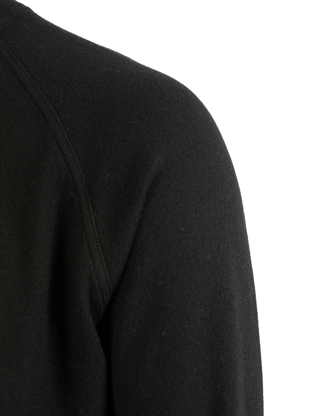 Tröja Rundhals Raglan Cashmere Svart 52