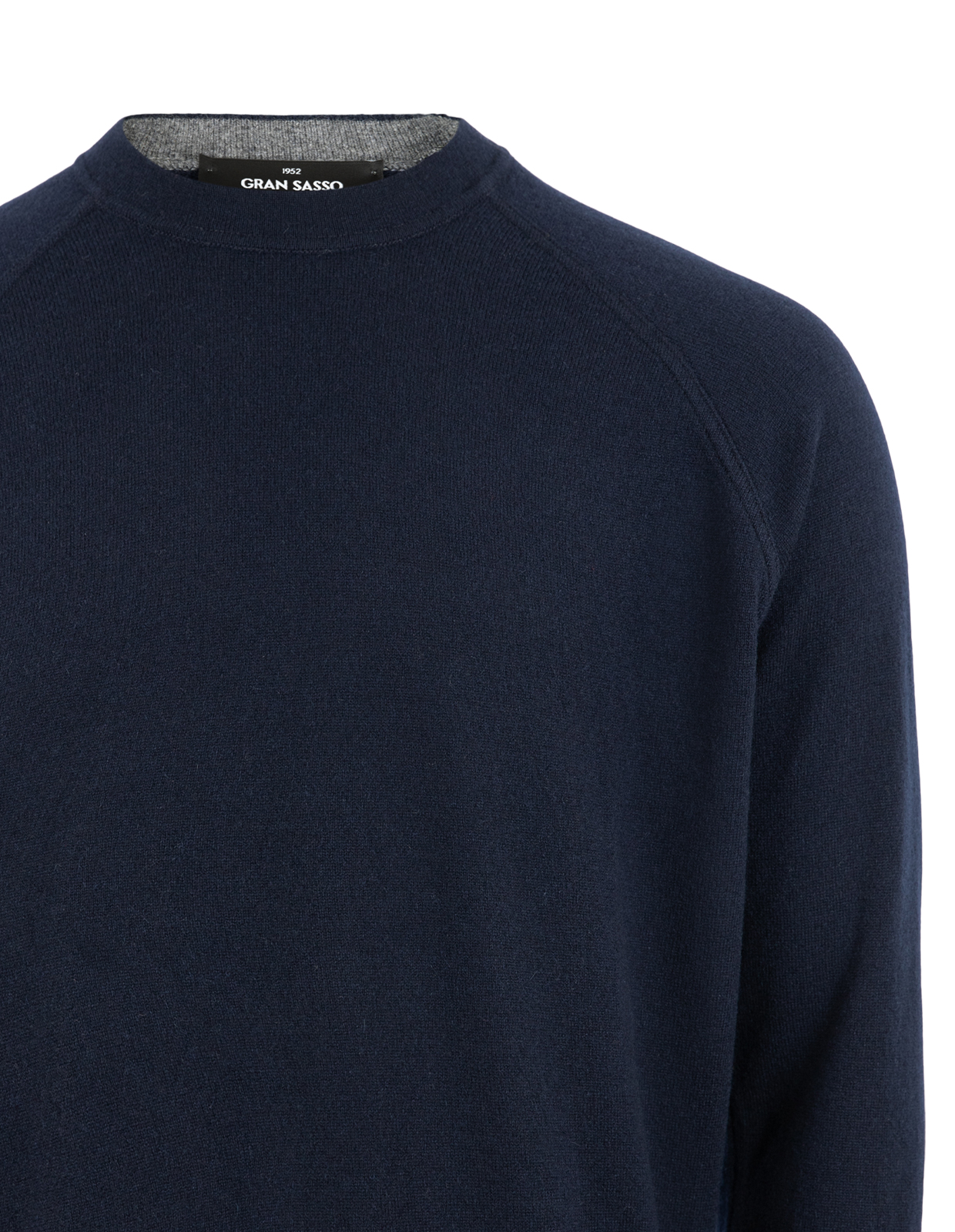 Tröja Rundhals Raglan Cashmere Navy 48