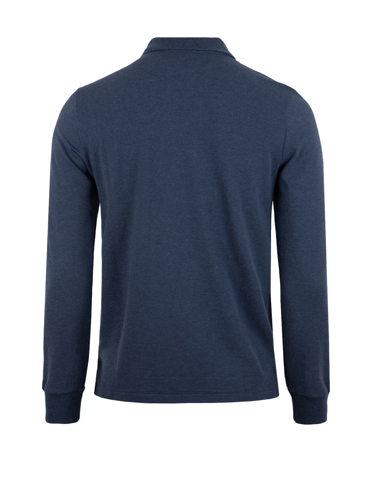 Custom Slim Fit Long Sleeve Polo Mörkblå L