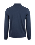 Custom Slim Fit Long Sleeve Polo Mörkblå L