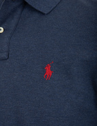 Custom Slim Fit Long Sleeve Polo Mörkblå L