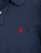 Custom Slim Fit Long Sleeve Polo Mörkblå