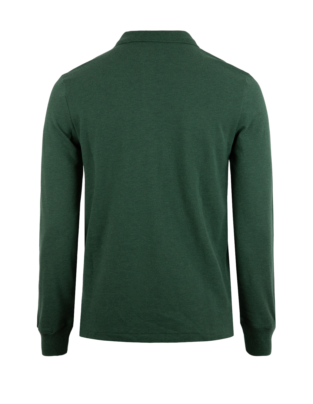 Custom Slim Fit Long Sleeve Polo Grönmelerad