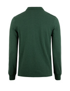 Custom Slim Fit Long Sleeve Polo Grönmelerad