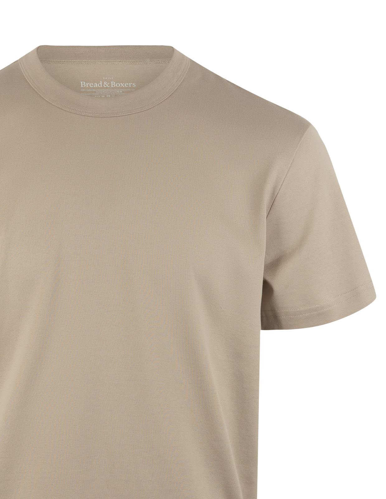 Crew Neck Pima Beige