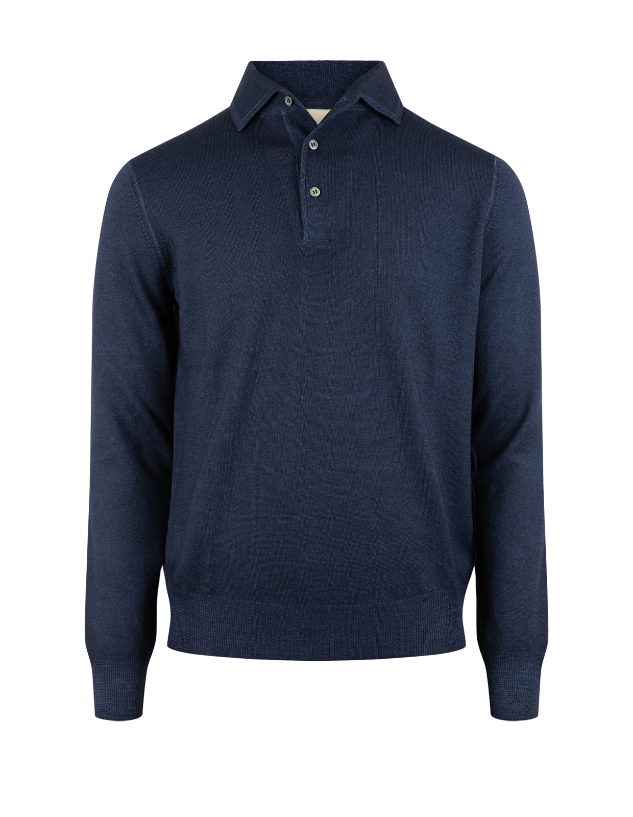 Gran Sasso Pikétröja Stickad Merinoull Navy 52