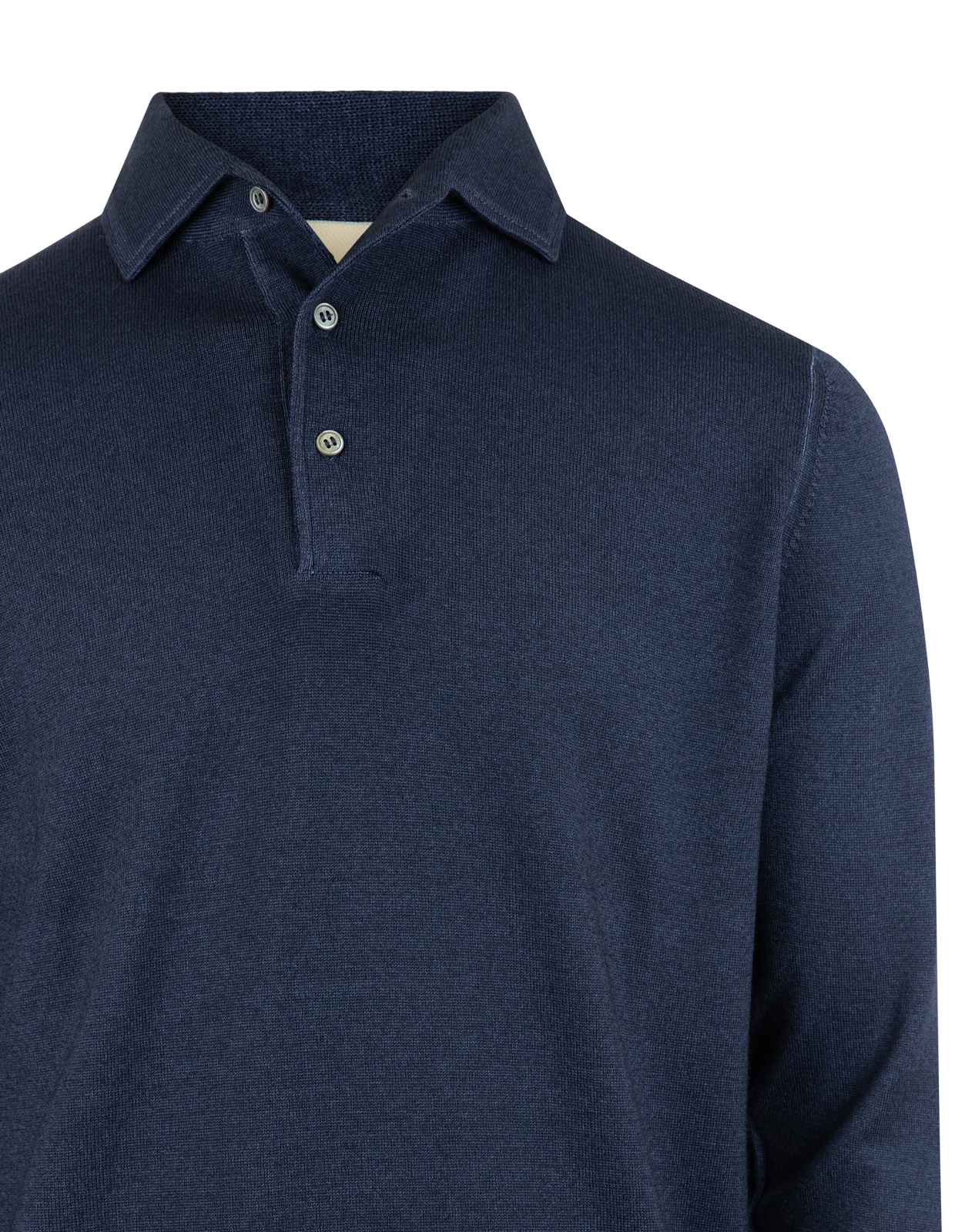 Gran Sasso Pikétröja Stickad Merinoull Navy 52