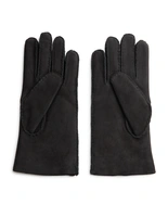 Bernard Handske Lammpälsmocka Svart