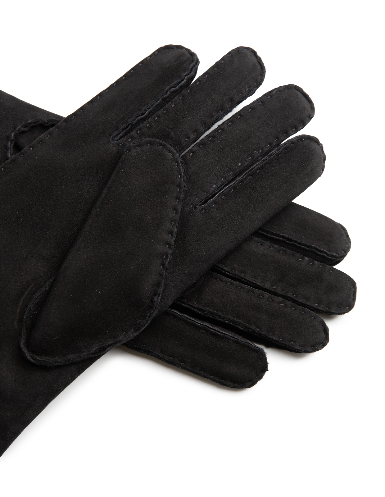 Bernard Handske Lammpälsmocka Svart 9.5