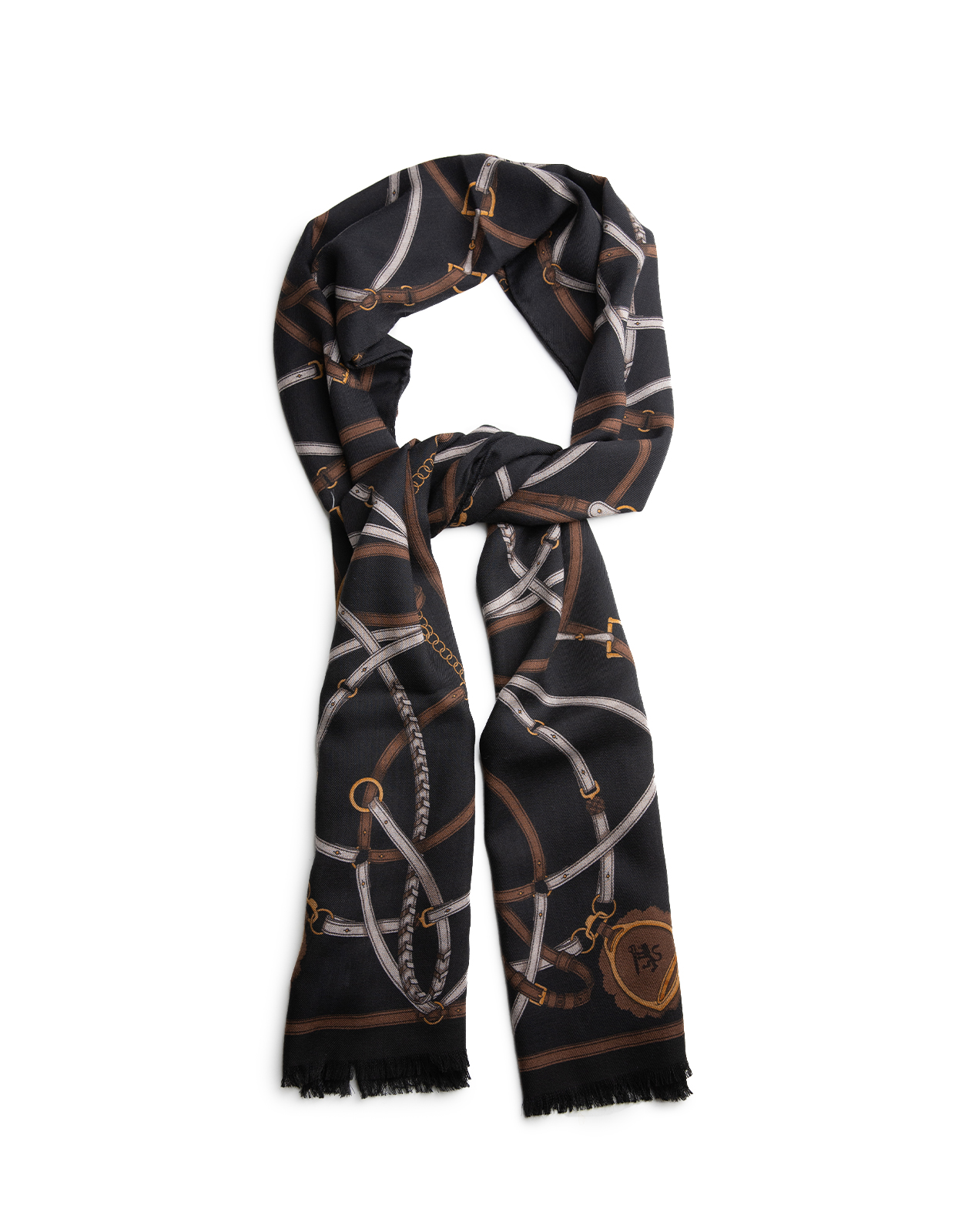 Scarf Ull/Yak Svart