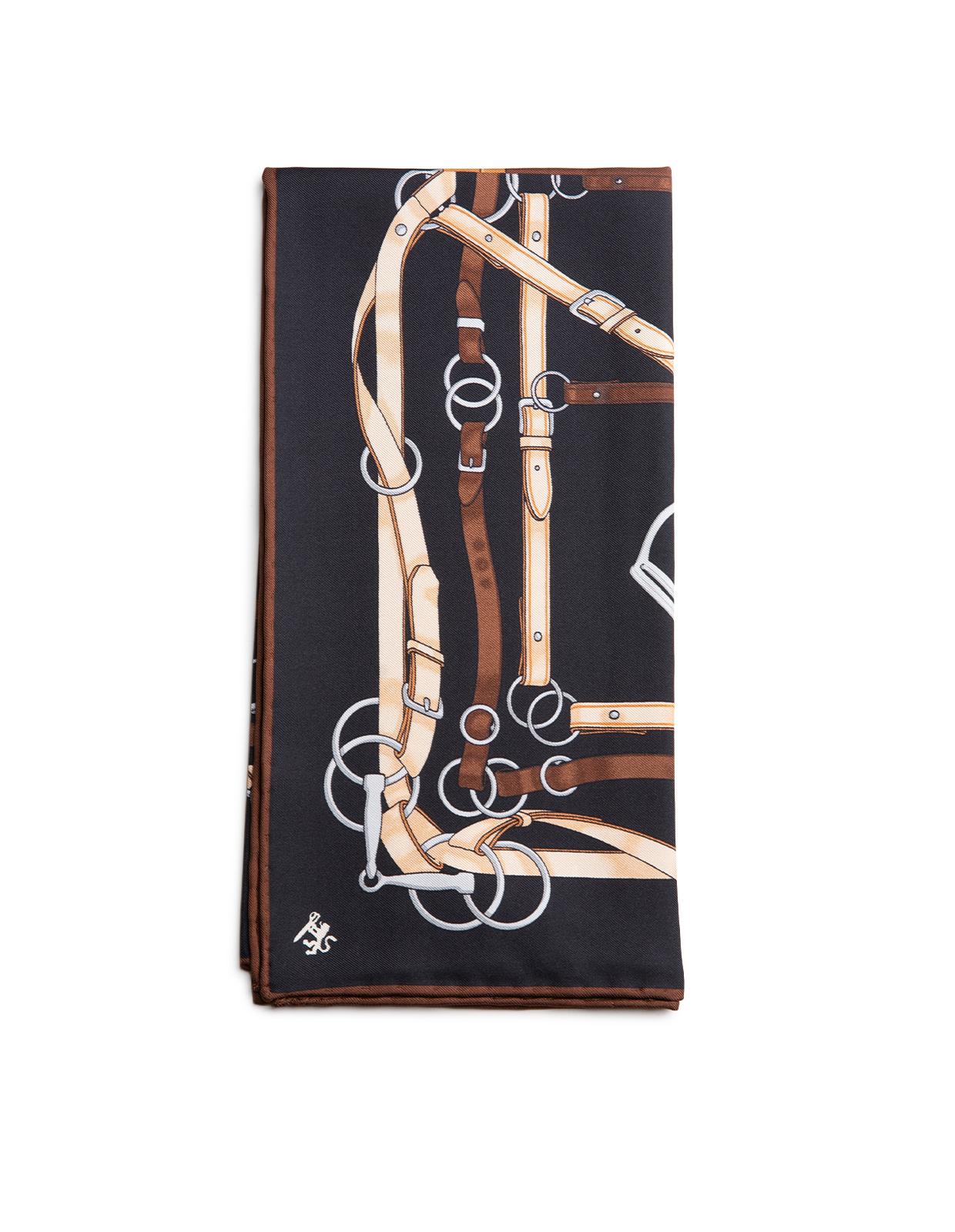 Scarf Siden Svart